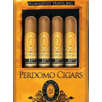Perdomo Champagne 10th Anni Cigar Pack with Travel Bag